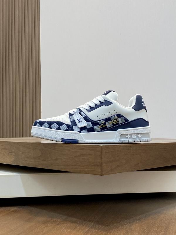 Louis Vuitton Low-Top Sneakers, Size 38–46 blue. – Inquire Price via WhatsApp