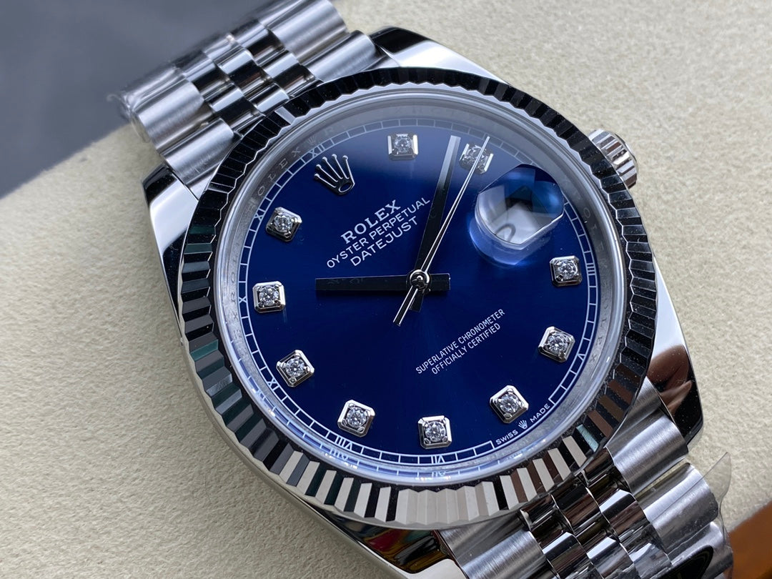 Rolex Datejust 126334 Blue Diamond Dial, 41mm, 904L Stainless Steel, VR3235 Movement – Inquire Price via WhatsApp