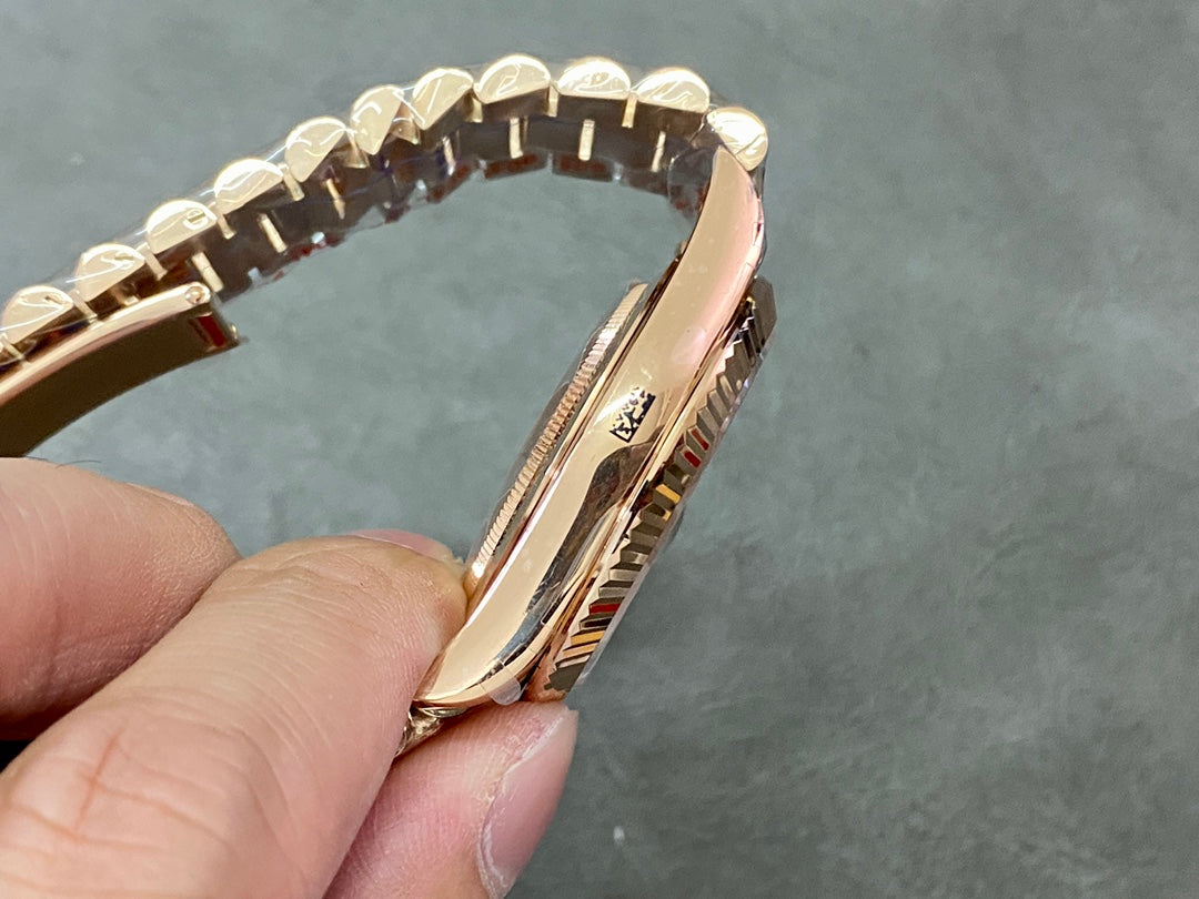 Rolex Day-Date 40mm Olive Green Dial, Everose Gold, Swiss Movement – Inquire Price via WhatsApp