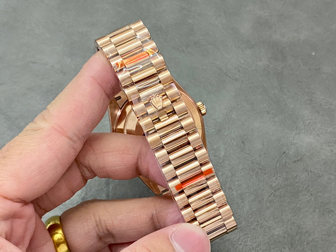 Rolex Day-Date 40mm Olive Green Dial, Everose Gold, Swiss Movement – Inquire Price via WhatsApp