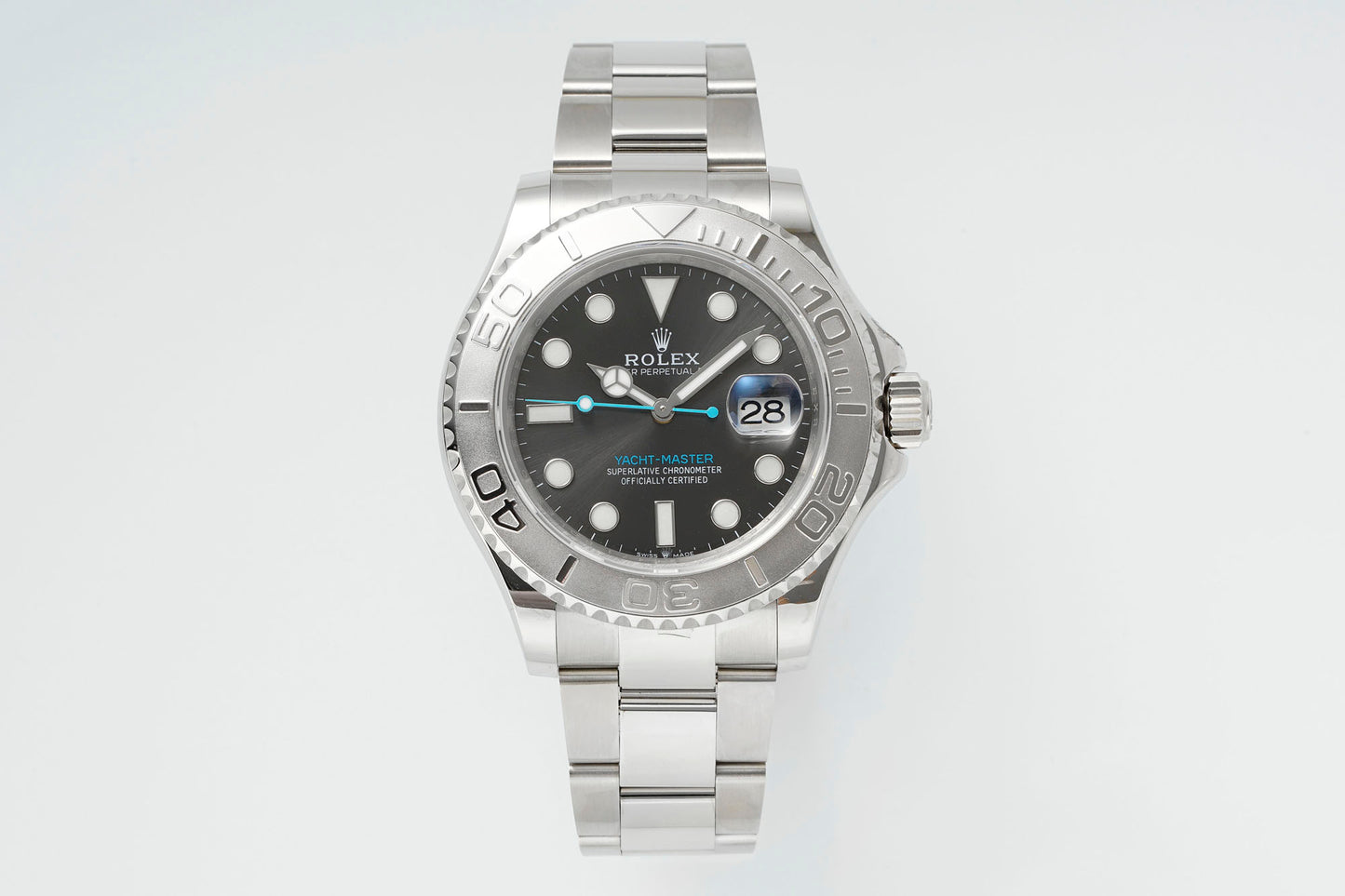 Rolex Yacht-Master 40mm Rhodium Grey Dial, Silver Color, Swiss Movement – Inquire Price via WhatsApp