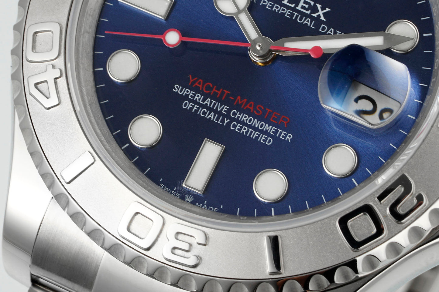 Rolex Yacht-Master 40mm Blue Dial, Silver Color, Swiss Movement – Inquire Price via WhatsApp