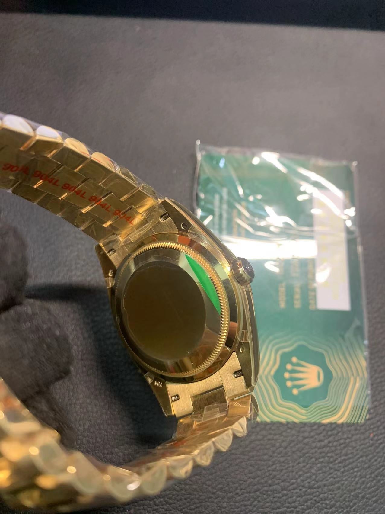 Rolex Day-Date 40mm White Mother-of-Pearl Dial, Yellow Gold Color, Swiss Movement – Inquire Price via WhatsApp