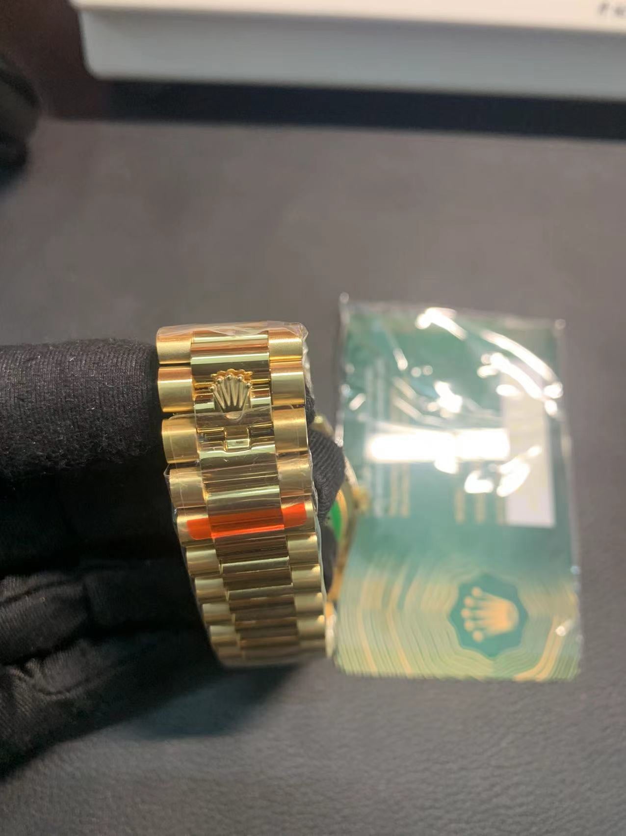Rolex Day-Date 40mm White Mother-of-Pearl Dial, Yellow Gold Color, Swiss Movement – Inquire Price via WhatsApp