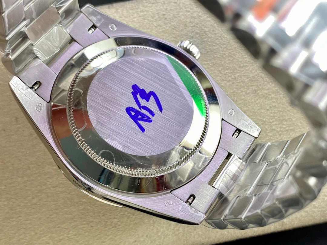 Rolex Day-Date 40mm Ice Blue Meteorite Dial, 904L Stainless Steel, Swiss Movement – Inquire Price via WhatsApp