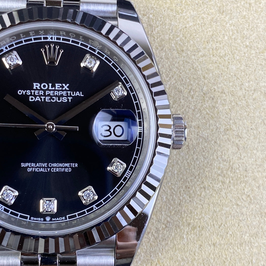 Rolex Datejust 126334 Black Diamond Dial, 41mm, 904L Stainless Steel, VR3235 Movement – Inquire Price via WhatsApp