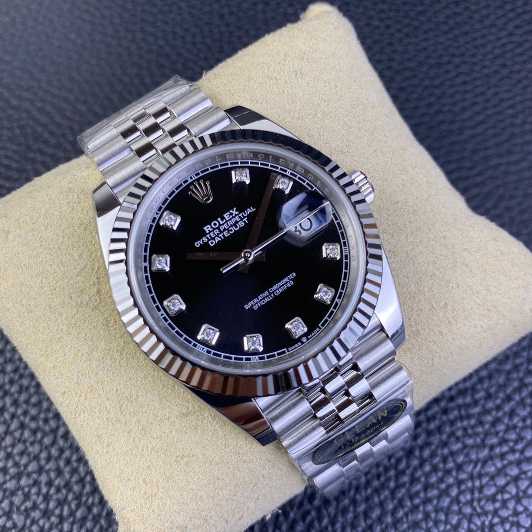 Rolex Datejust 126334 Black Diamond Dial, 41mm, 904L Stainless Steel, VR3235 Movement – Inquire Price via WhatsApp