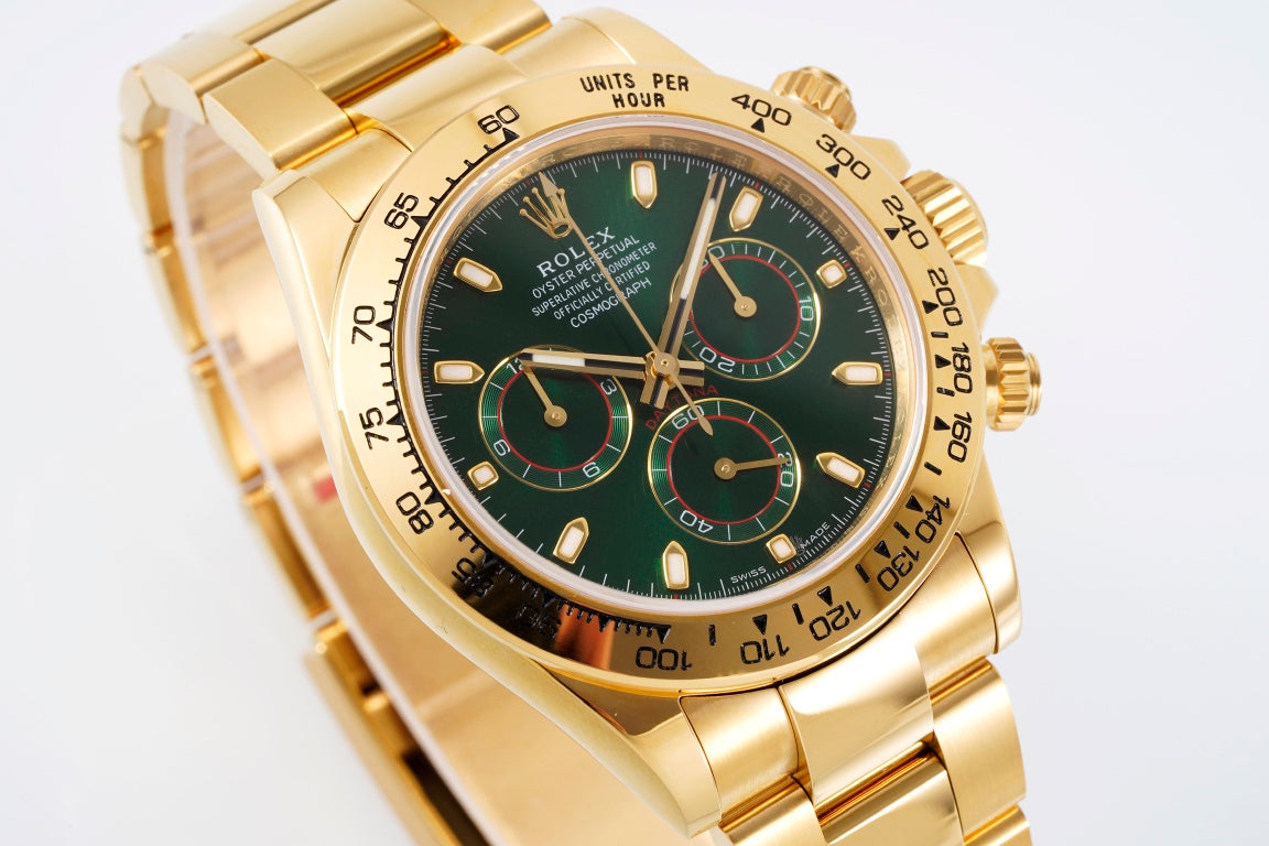 Rolex Daytona 4130 Green Dial, 40mm, 904L Stainless Steel , Swiss Movement – Inquire Price via WhatsApp