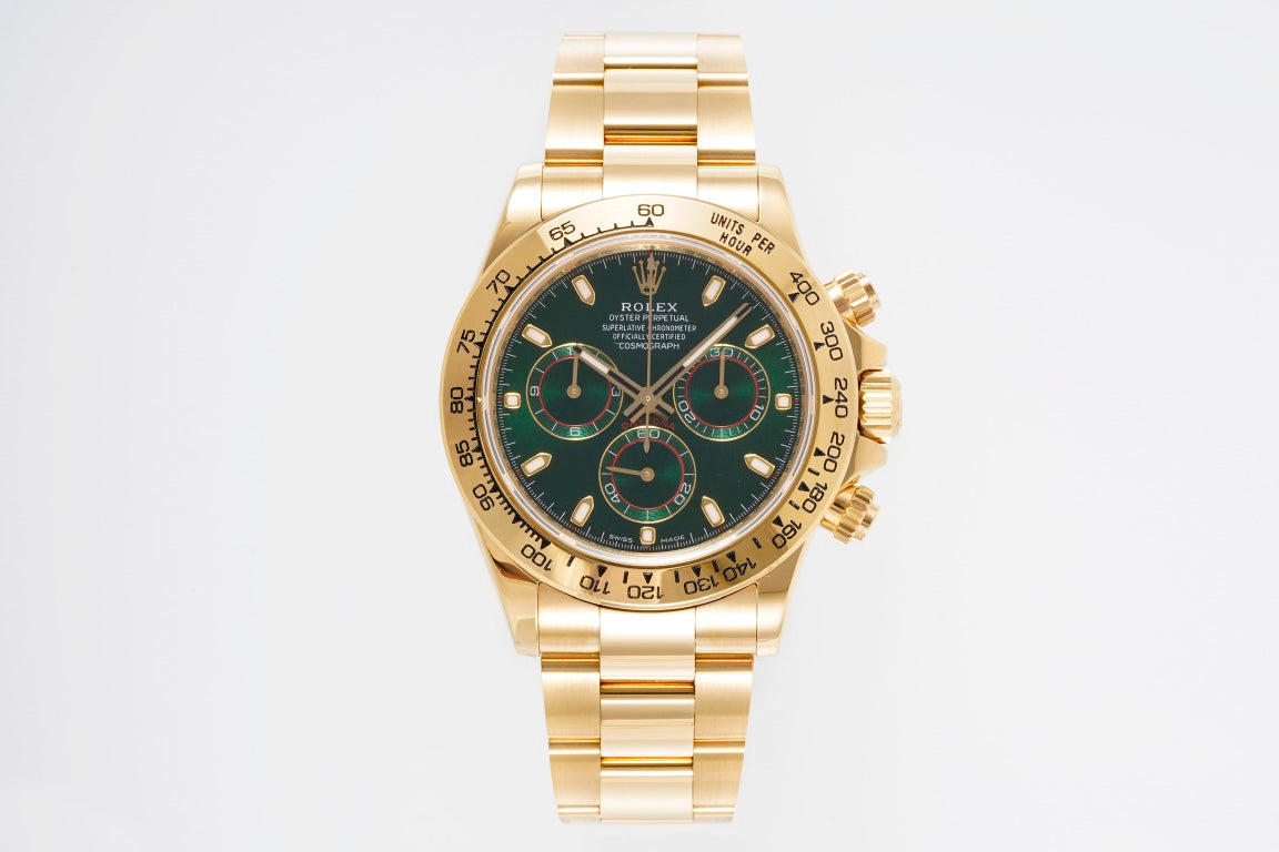 Rolex Daytona 4130 Green Dial, 40mm, 904L Stainless Steel , Swiss Movement – Inquire Price via WhatsApp