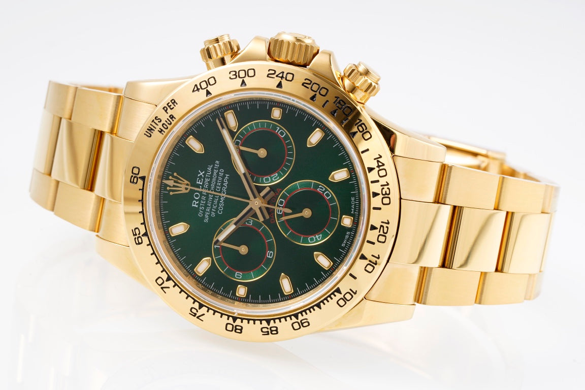 Rolex Daytona 4130 Green Dial, 40mm, 904L Stainless Steel , Swiss Movement – Inquire Price via WhatsApp