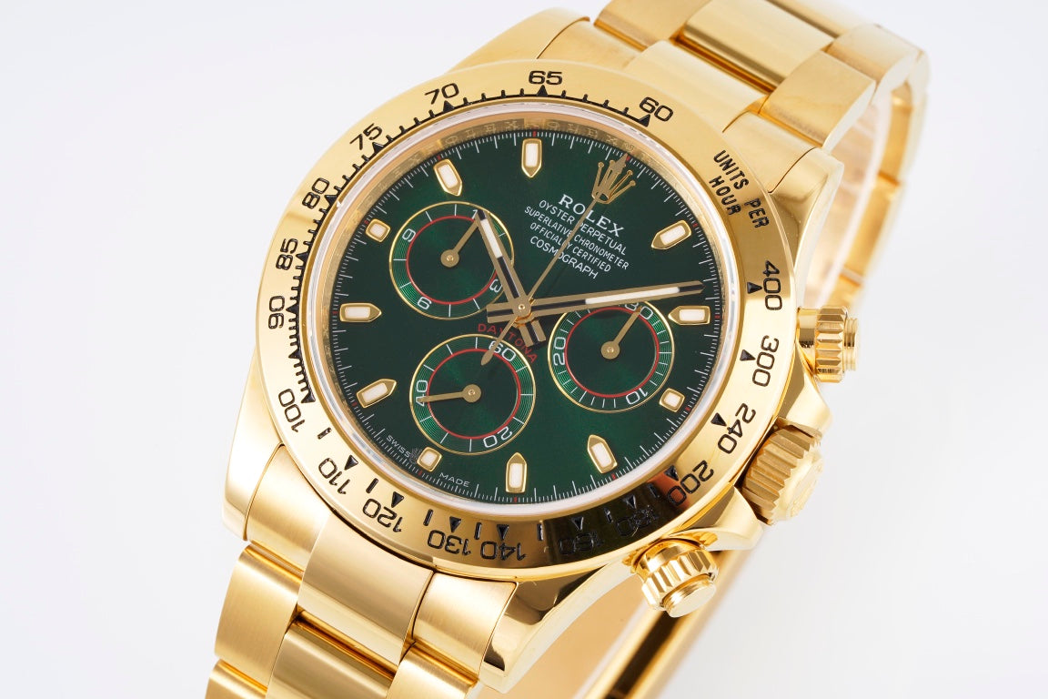 Rolex Daytona 4130 Green Dial, 40mm, 904L Stainless Steel , Swiss Movement – Inquire Price via WhatsApp
