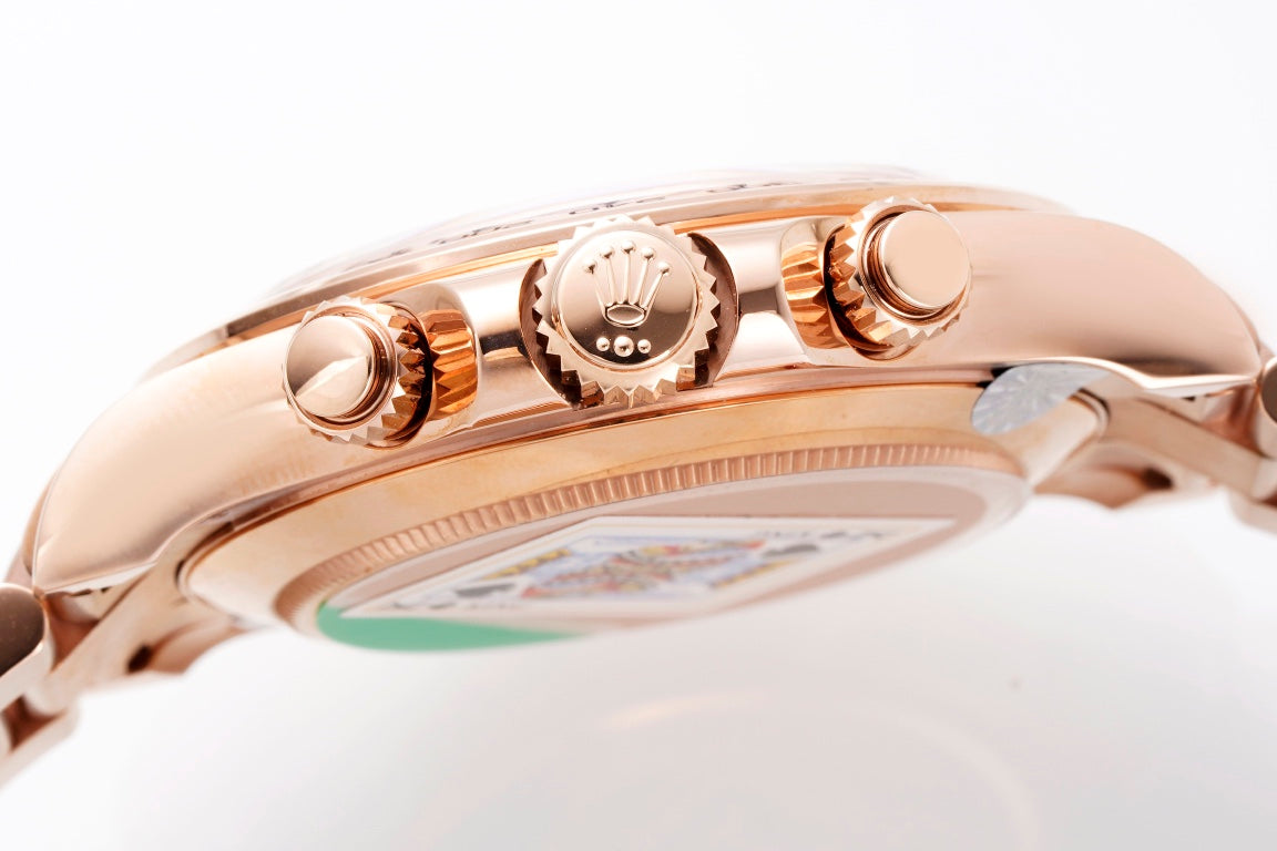 Rolex Daytona 4130 Rose Gold, 40mm, 904L Stainless Steel, Swiss Movement – Inquire Price via WhatsApp