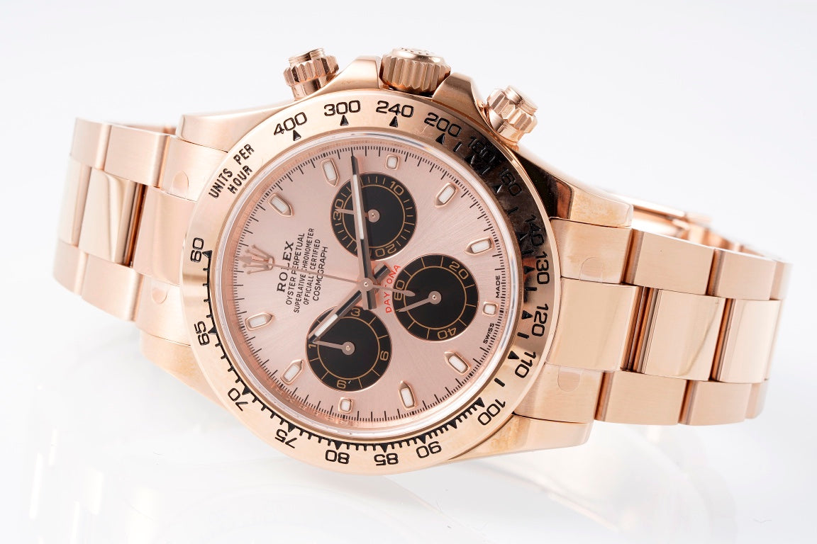 Rolex Daytona 4130 Rose Gold, 40mm, 904L Stainless Steel, Swiss Movement – Inquire Price via WhatsApp