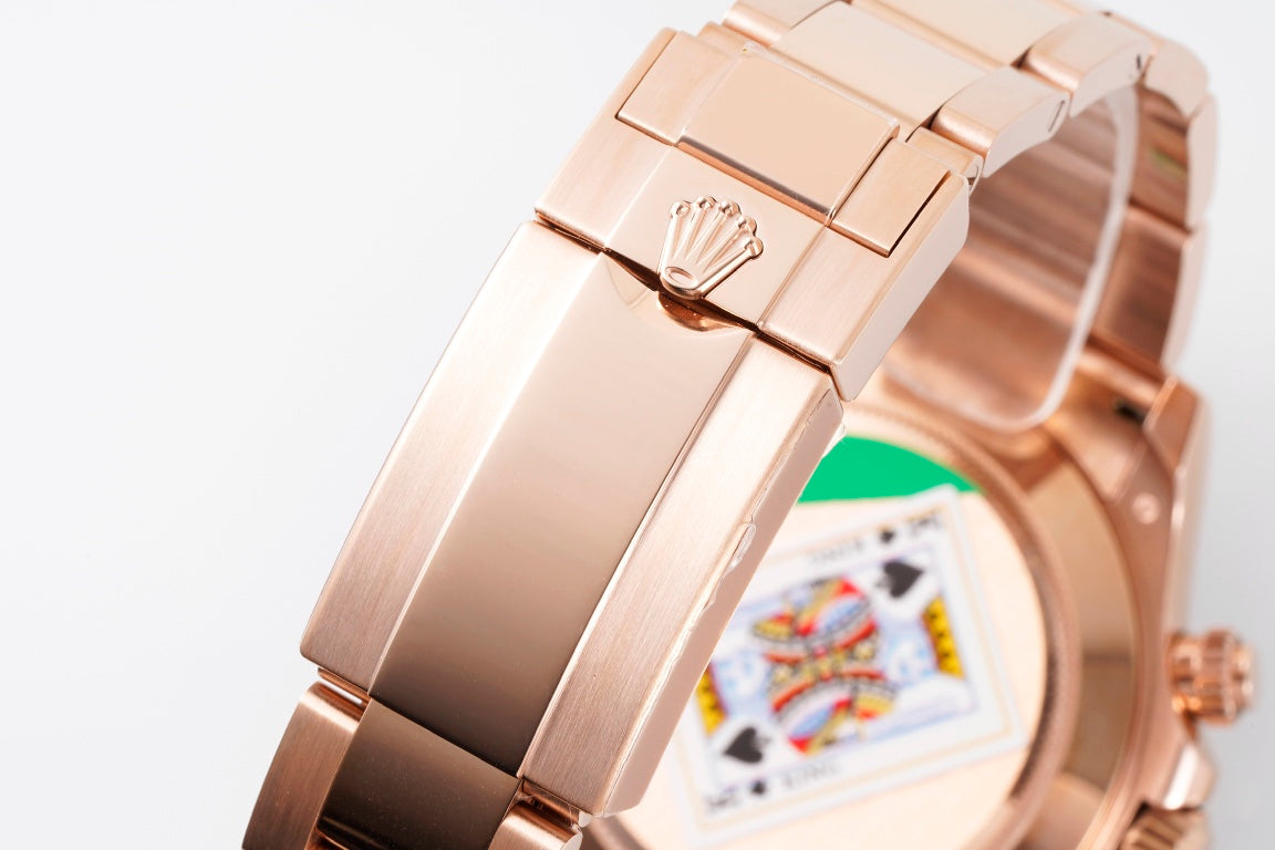 Rolex Daytona 4130 Rose Gold, 40mm, 904L Stainless Steel, Swiss Movement – Inquire Price via WhatsApp