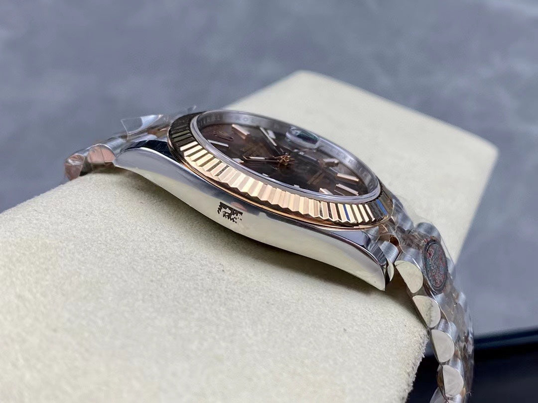 Rolex Datejust Chocolate Dial, 41mm, 904L Stainless Steel, VR3235 Movement – Inquire Price via WhatsApp