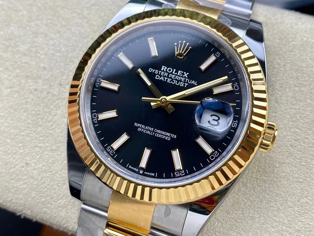 Rolex Datejust Yellow Gold Style, 41mm, 904L Stainless Steel, VR3235 Movement – Inquire Price via WhatsApp