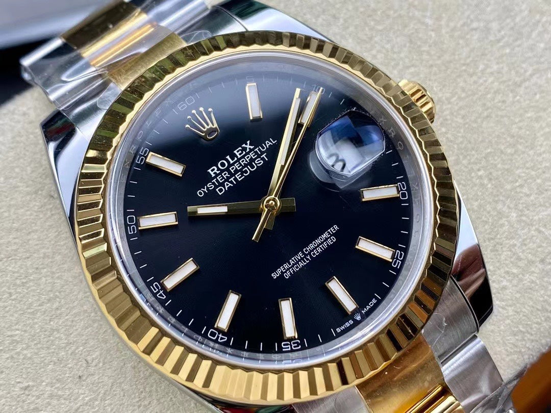 Rolex Datejust Yellow Gold Style, 41mm, 904L Stainless Steel, VR3235 Movement – Inquire Price via WhatsApp
