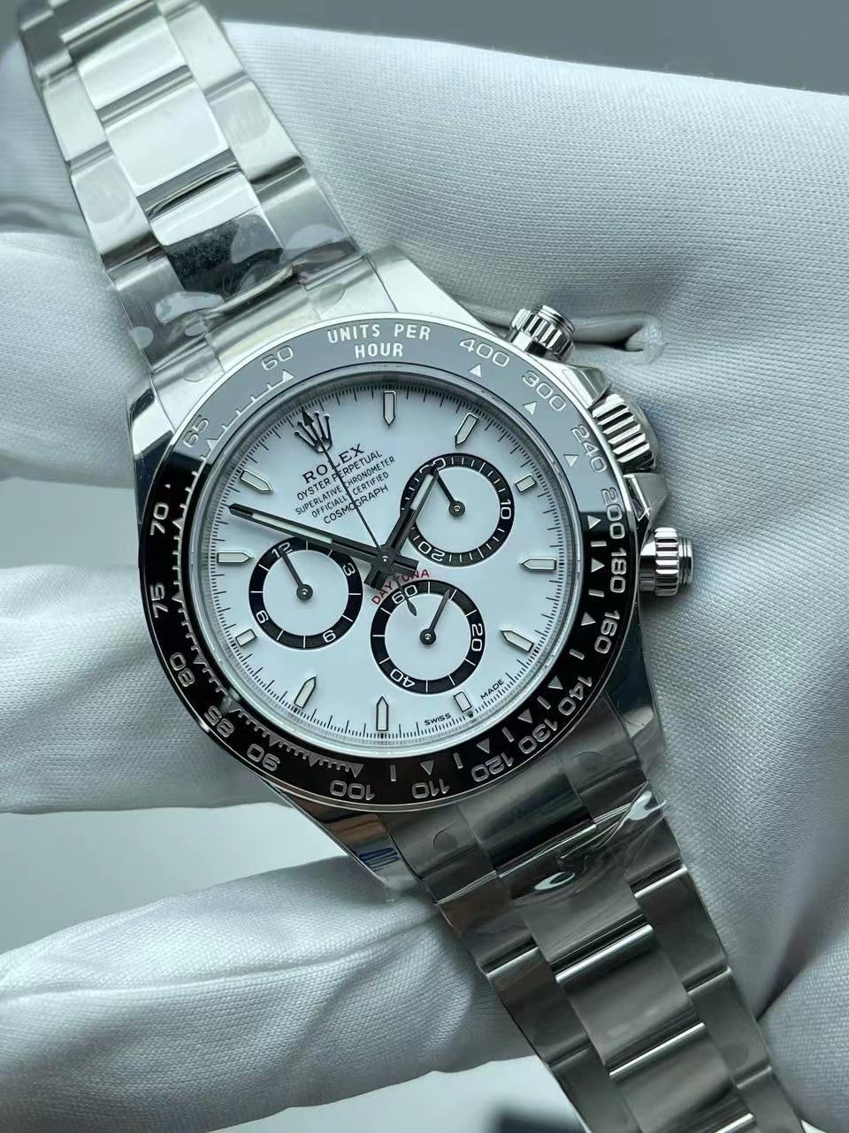 Rolex Daytona White 126500, 40mm, 904L Stainless Steel, Swiss Movement – Inquire Price via WhatsApp
