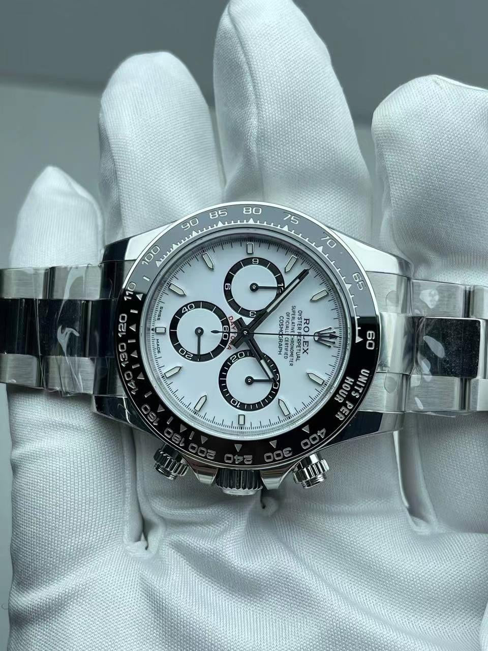 Rolex Daytona White 126500, 40mm, 904L Stainless Steel, Swiss Movement – Inquire Price via WhatsApp