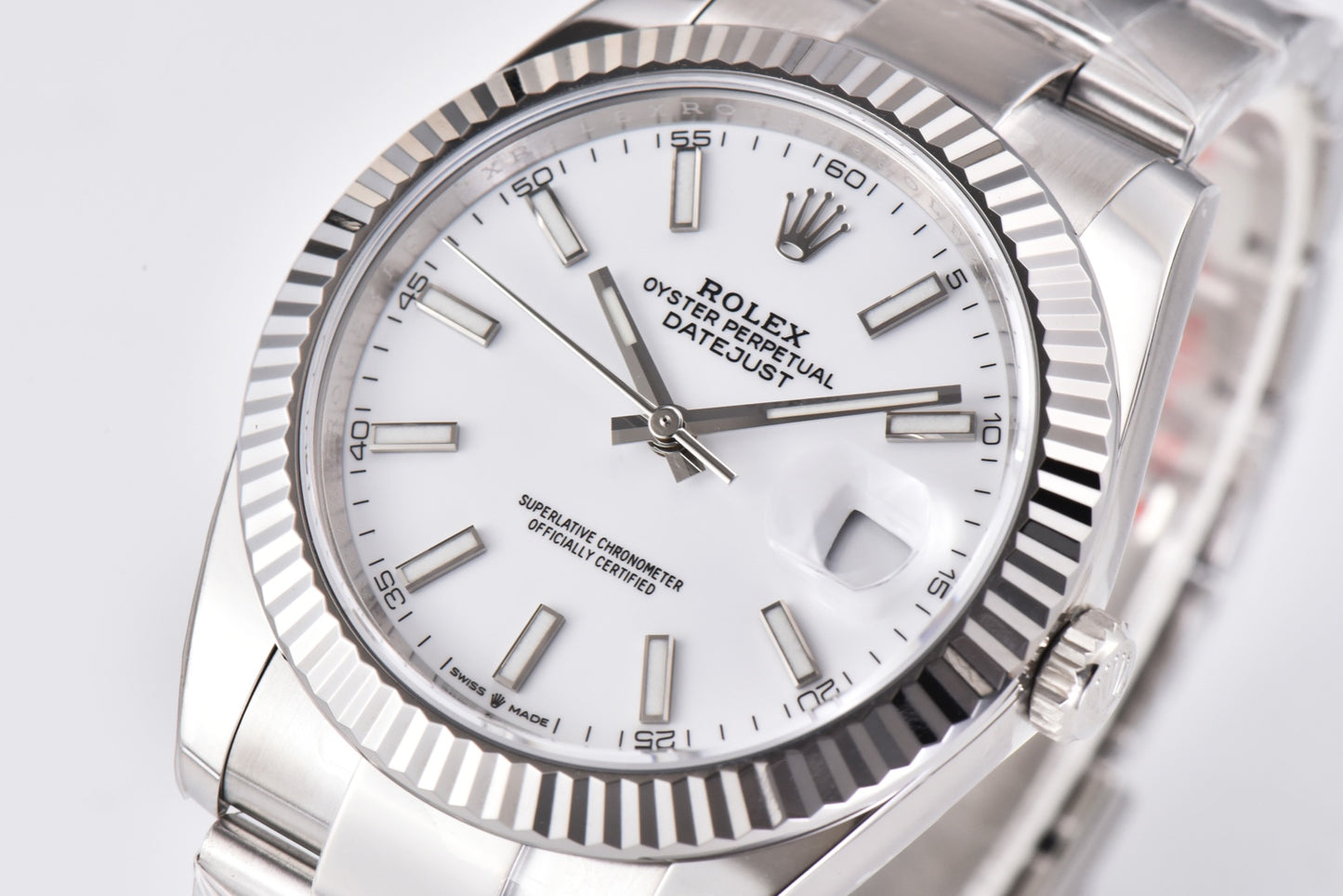 Rolex Datejust 126334 White Dial, 41mm, 904L Stainless Steel, VR3235 Movement – Inquire Price via WhatsApp