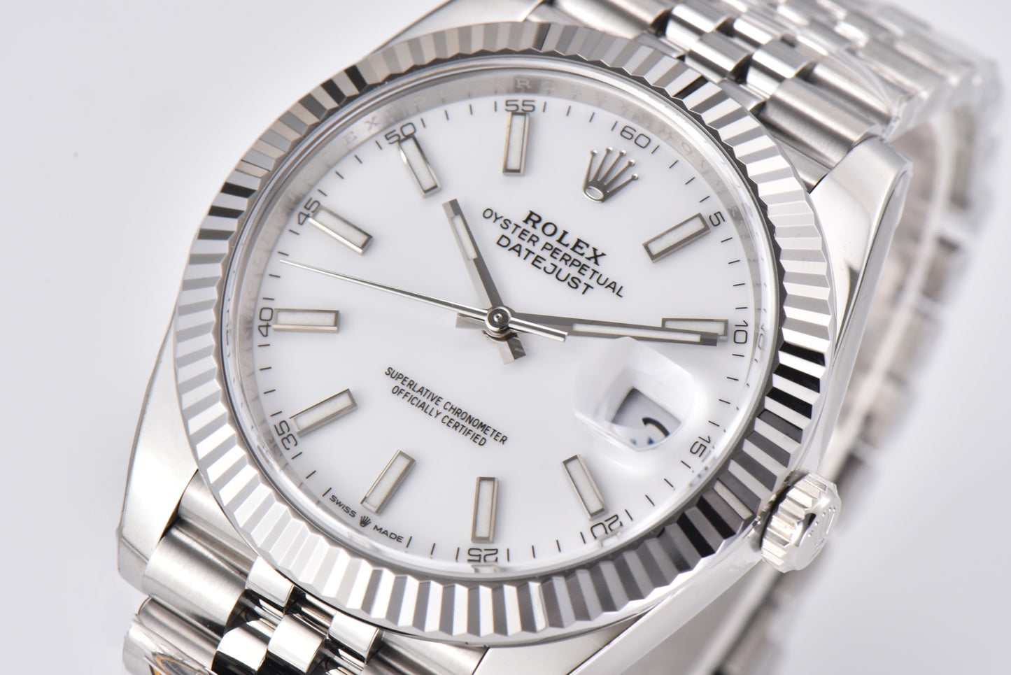 Rolex Datejust 126334 White Dial, 41mm, 904L Stainless Steel, VR3235 Movement – Inquire Price via WhatsApp