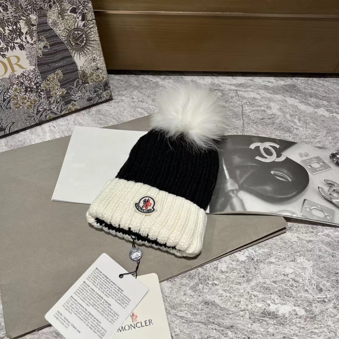 Moncler Colorblock Knit Hat – Inquire Price via WhatsApp