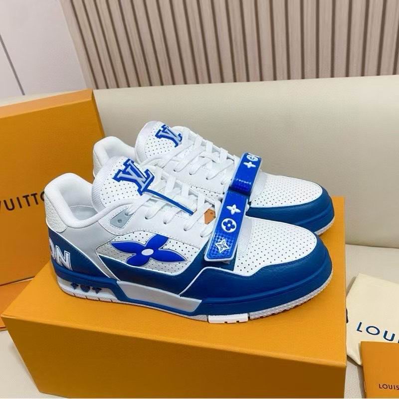 Louis Vuitton Low-Top Sneakers, Size 38–46 bluewht – Inquire Price via WhatsApp