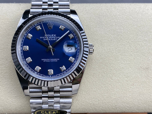 Rolex Datejust 126334 Blue Diamond Dial, 41mm, 904L Stainless Steel, VR3235 Movement – Inquire Price via WhatsApp