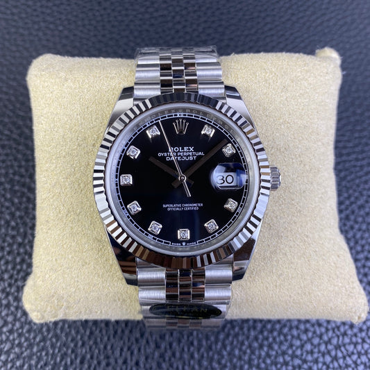 Rolex Datejust 126334 Black Diamond Dial, 41mm, 904L Stainless Steel, VR3235 Movement – Inquire Price via WhatsApp