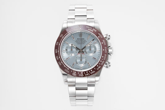 Rolex Daytona 4130 Ice Blue Dial, 40mm, 904L Stainless Steel, Swiss Movement – Inquire Price via WhatsApp
