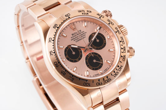 Rolex Daytona 4130 Rose Gold, 40mm, 904L Stainless Steel, Swiss Movement – Inquire Price via WhatsApp