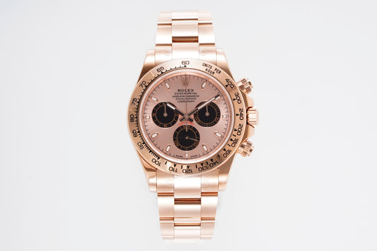 Rolex Daytona 4130 Rose Gold, 40mm, 904L Stainless Steel, Swiss Movement – Inquire Price via WhatsApp