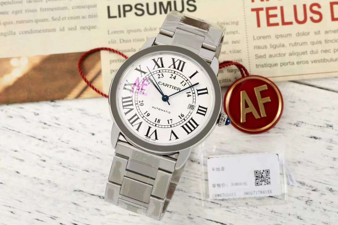 Cartier London Men’s Watch 42mm White – 316L Steel, Automatic Miyota 9015 – Inquire Price via WhatsApp