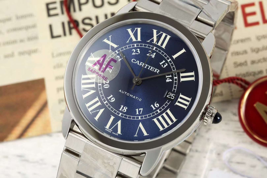 Cartier London Men’s Watch 42mm Blue – 316L Steel, Automatic Miyota 9015 – Inquire Price via WhatsApp