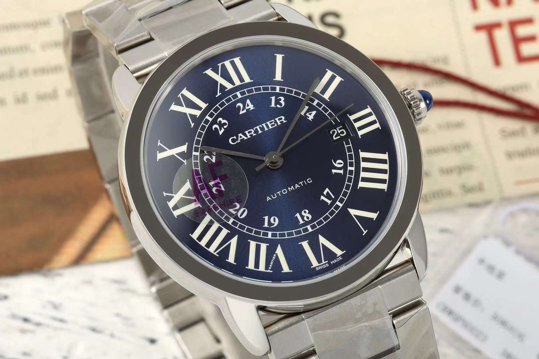 Cartier London Men’s Watch 42mm Blue – 316L Steel, Automatic Miyota 9015 – Inquire Price via WhatsApp