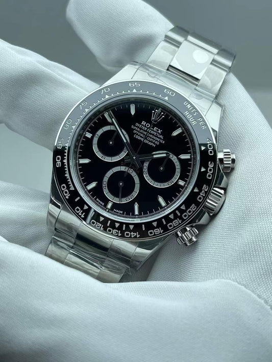 Rolex Daytona Black 126500, 40mm, 904L Stainless Steel, Swiss Movement – Inquire Price via WhatsApp