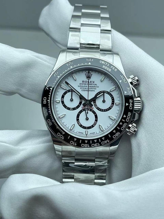 Rolex Daytona White 126500, 40mm, 904L Stainless Steel, Swiss Movement – Inquire Price via WhatsApp