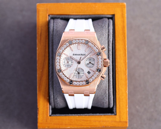 Audemars Piguet Royal Oak 37mm Ladies Chronograph ..– Inquire Price via WhatsApp