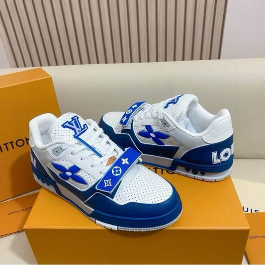 Louis Vuitton Low-Top Sneakers, Size 38–46 bluewht – Inquire Price via WhatsApp
