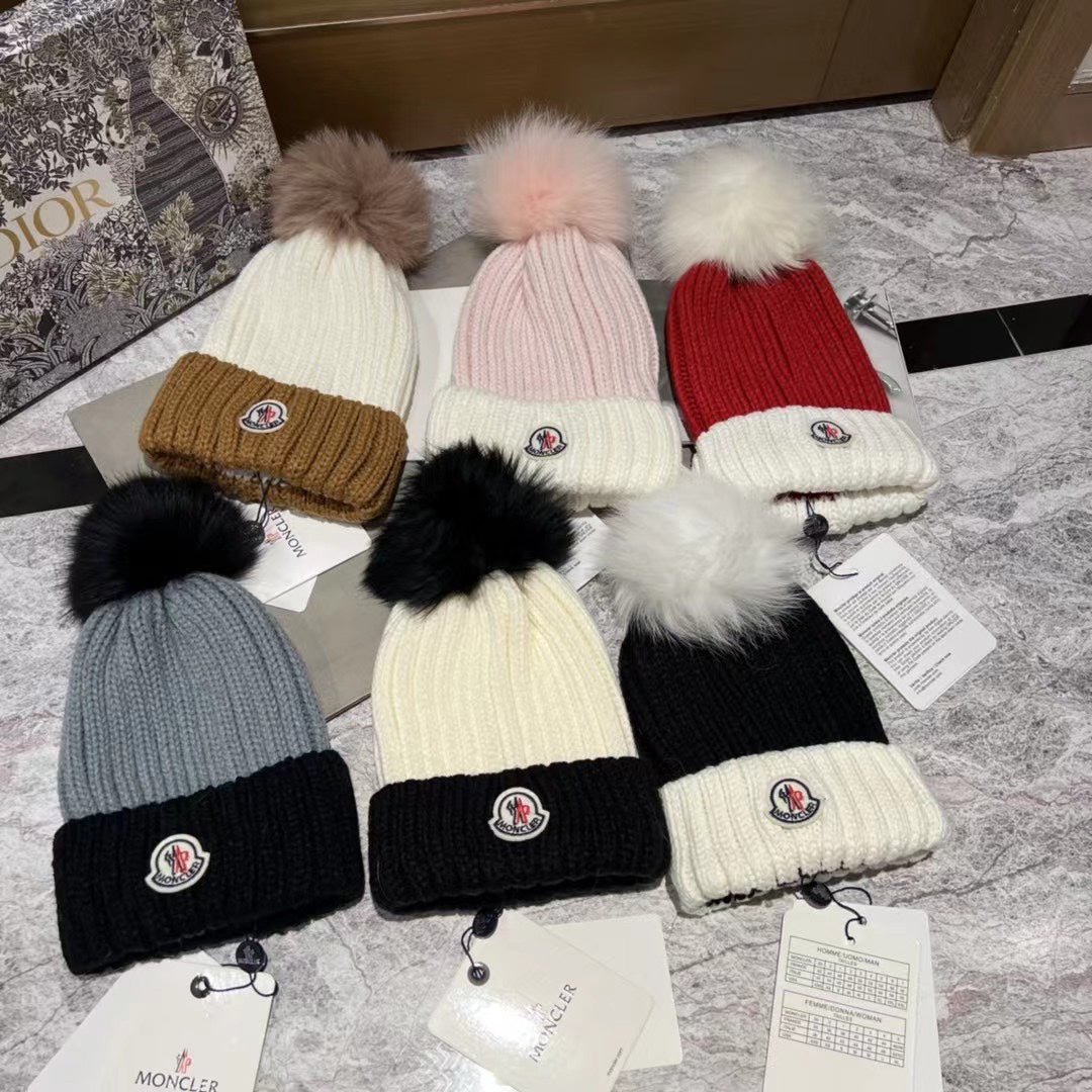 Moncler Colorblock Knit Hat – Inquire Price via WhatsApp