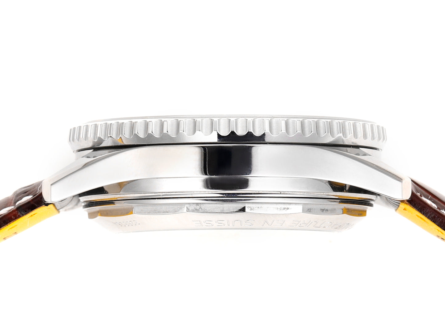 Breitling Navitimer 43mm, White Dial, Brown Leather Strap – Inquire Price via WhatsApp