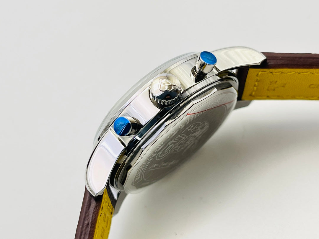 Breitling Top Time “Zorro Dial” 41mm, Sky subdials Stainless Steel, Brown Strap – Inquire Price via WhatsApp