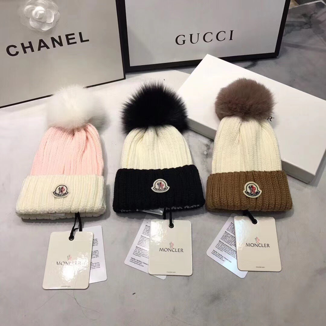 Moncler Colorblock Knit Hat – Inquire Price via WhatsApp