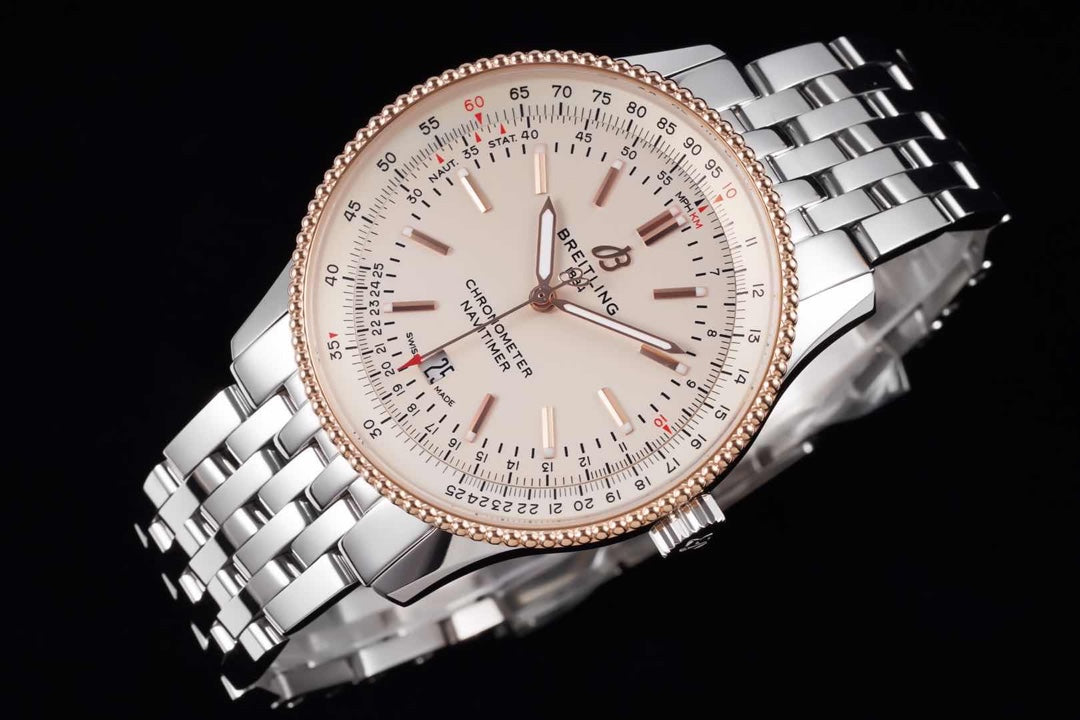 Breitling Navitimer 41mm, Steel Strap, Silver Dial, 904L Stainless Steel Case – Inquire Price via WhatsApp