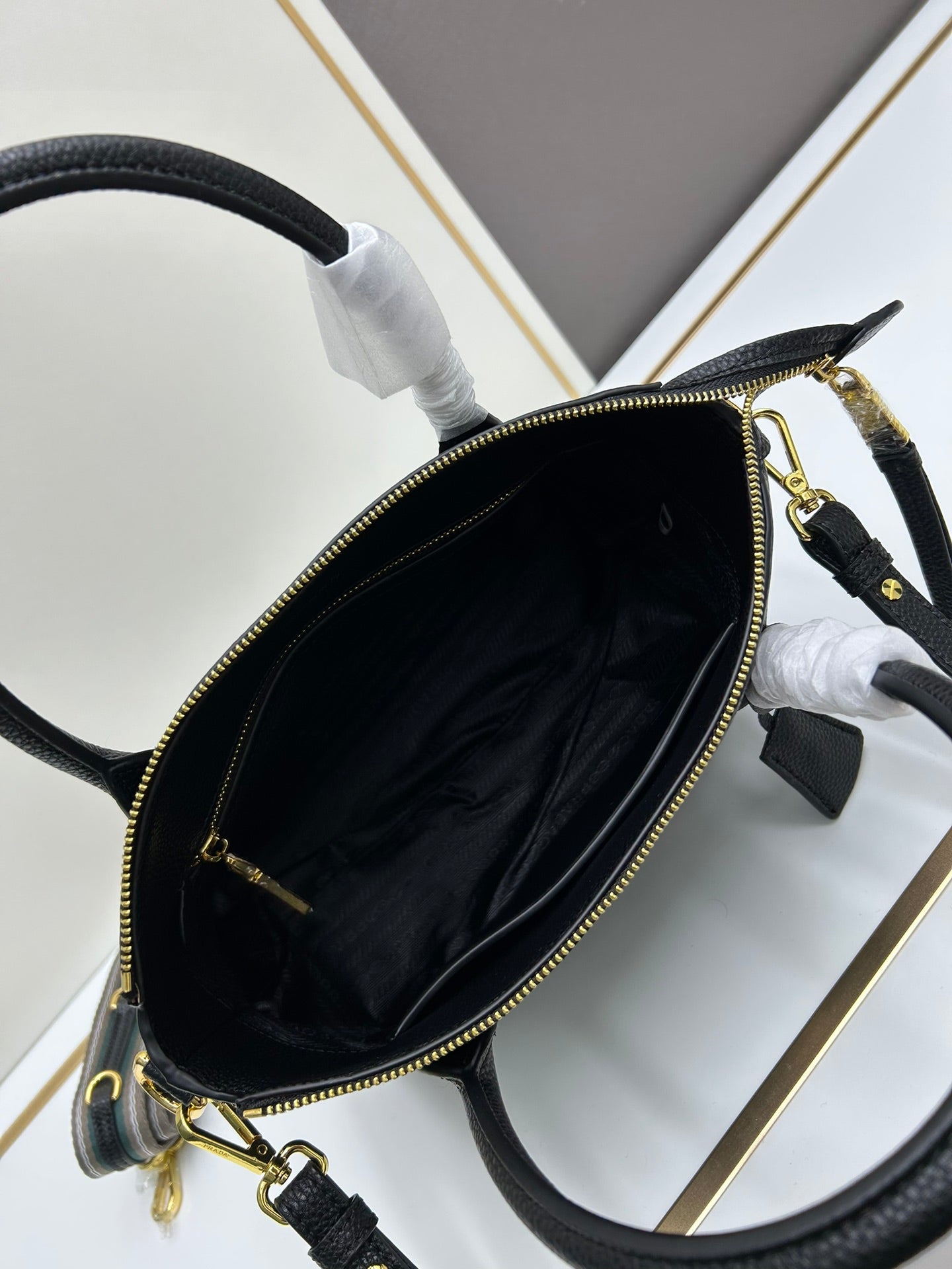 Prada 1BA157 Tote Bag blk – Inquire Price via WhatsApp