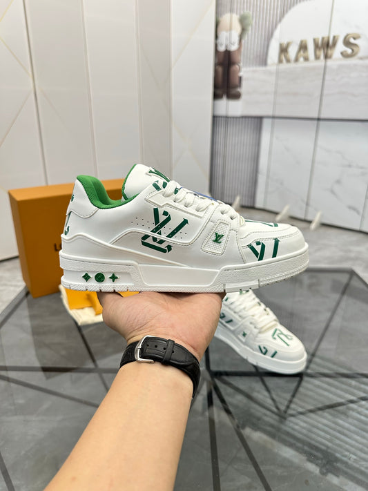Louis Vuitton Low-Top Casual Shoes, Size 38–45 (Custom 46–47 Available) Grn – Inquire Price via WhatsApp