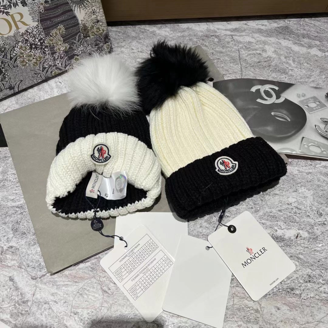 Moncler Colorblock Knit Hat – Inquire Price via WhatsApp