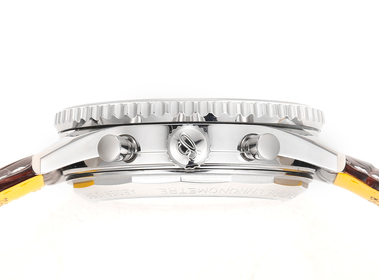 Breitling Navitimer 43mm, White Dial, Brown Leather Strap – Inquire Price via WhatsApp