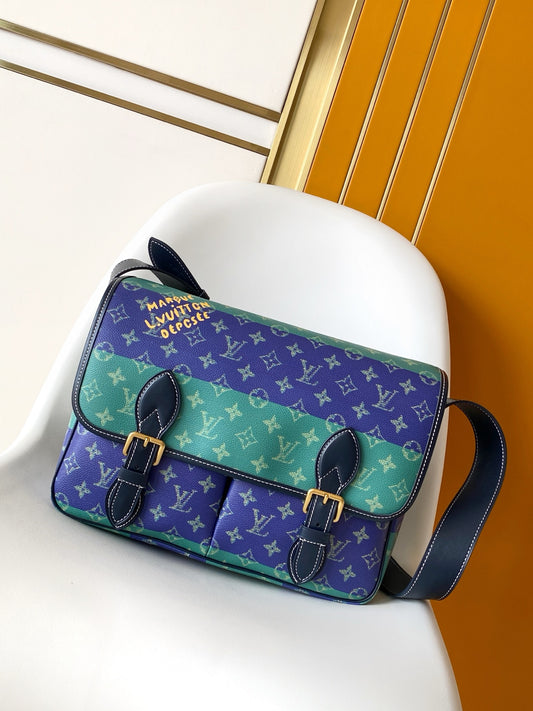 Louis Vuitton Satchel Messenger Bag M15187 Grn  – Inquire Price via WhatsApp