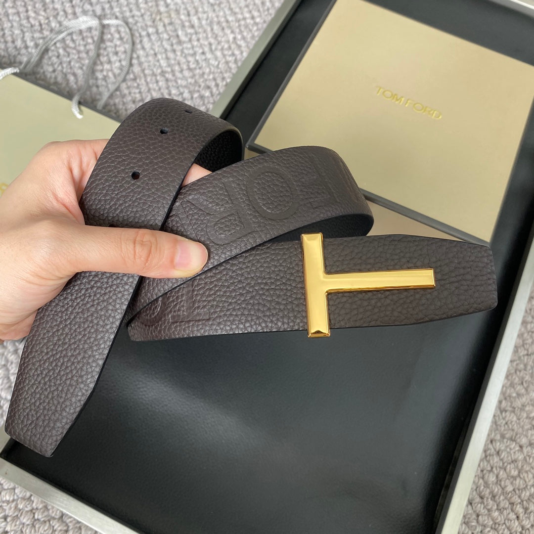 TOM FORD Men's Reversible Leather Belt – Inquire Price via WhatsApp